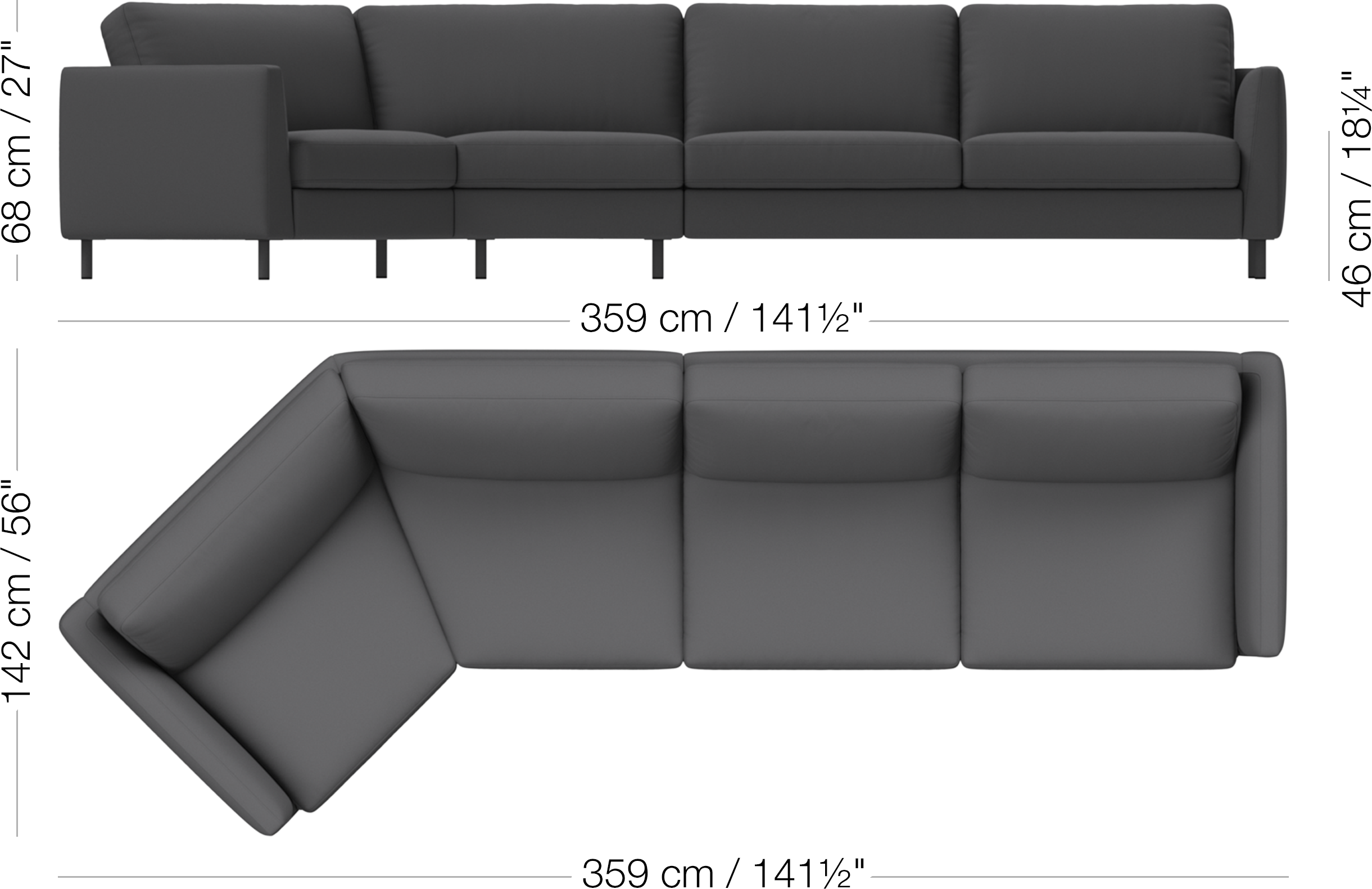 I.D.V. コーナーソファ（左） | sofa | I.D.V | Anders Nørgaard